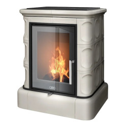 Kachlová kamna ABX Marina exklusive, kachlový sokl, Perle